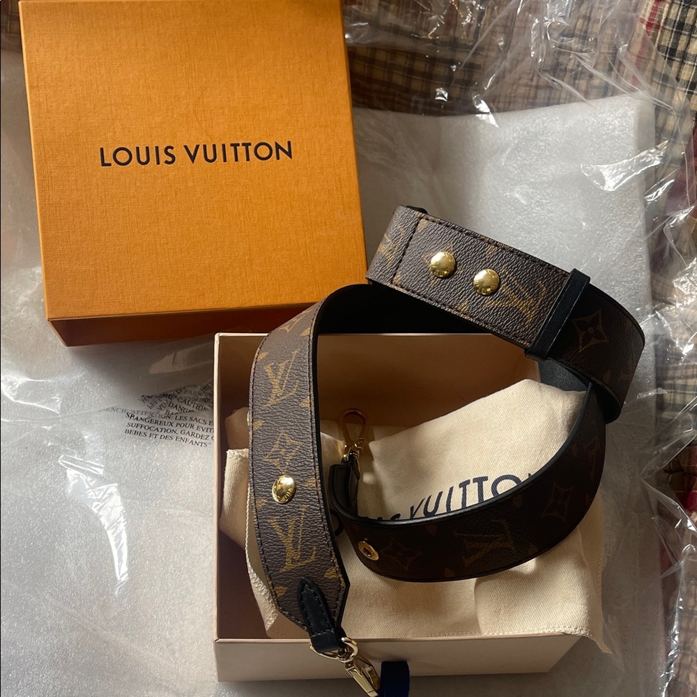 Louis Vuitton Brown Monogram Crossbody Bag Strap